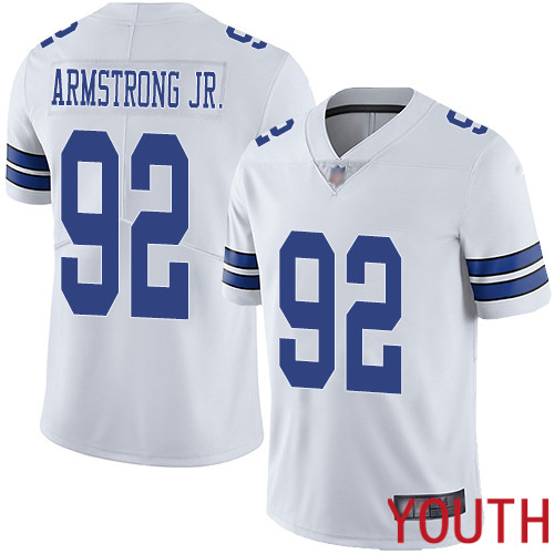 Youth Dallas Cowboys Limited White Dorance Armstrong Jr. Road #92 Vapor Untouchable NFL Jersey->women nfl jersey->Women Jersey